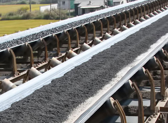 Mines material handling belt conveyor